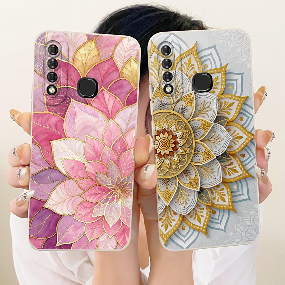 For Infinix Hot S4 Case Luxury Love Heart Buttefly Candy Painted Cover Soft TPU Matte Phone Case For Infinix Hot S4 HotS4 Fundas