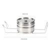 Pentola Vaporiera in Acciaio Inossidabile Impilabile a 3 Livelli Set Pentole Vaporiera Cuoci Cibo Pentola a Pressione Accessori da Cucina
