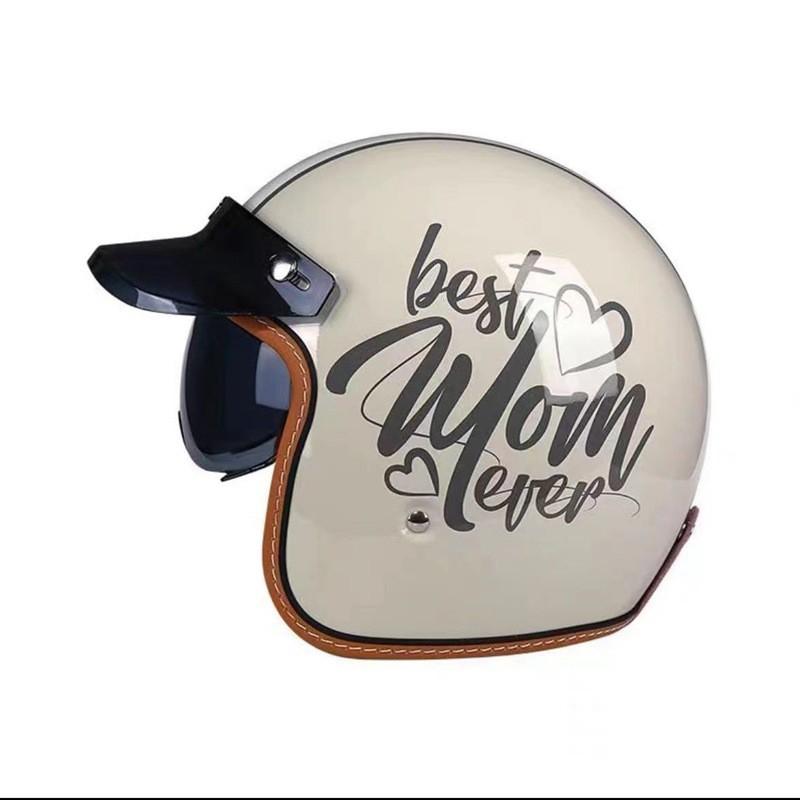 C500 White Competitive Motorcycle Helmet New National Standard Locomotive Lightweight Street Three-quarters Retro Half