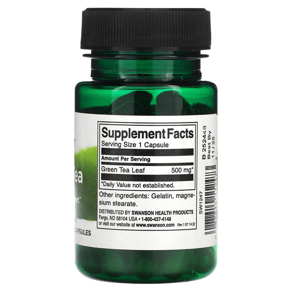 Green Tea, 500Mg, 30 Capsules