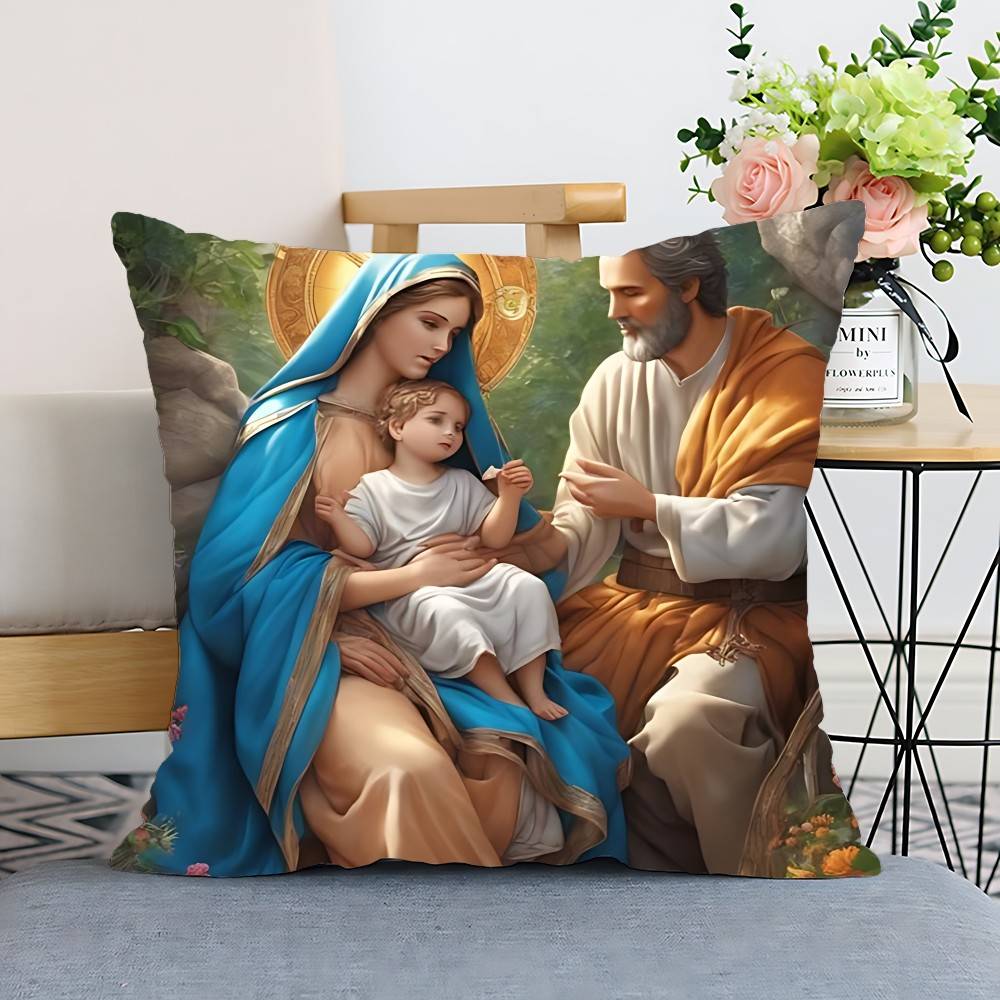 Jesus Christ Pillow Case Cushion Cover Polyester Pillowcase Decorative Sofa Cushion Pillowcase Home Decor