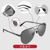 19g PC stainless steel frame UV protection function Comfortable fit [PUKCLAR] Men's sunglasses, polarized, ultra-lightweight lens, super-elastic