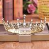 Crystal Rhinestone Round Crown Tiara Hair Jewelry Wedding Hair Accessories Bridal Hair Jewelry Queen Party Crown and Tiaras Gift