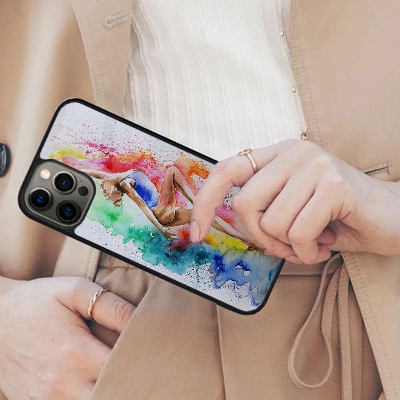 

Gymnastics Sports Painted Magnetic Phone Case For APPLE iPhone 17 Air 16 14 13 12 Pro Max 15 Plus Charge With MagSafe Cover iPhone 14
