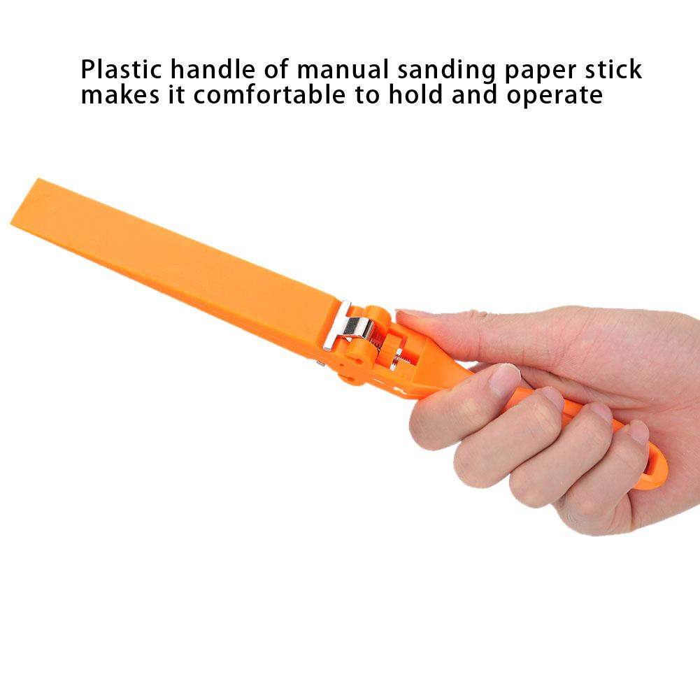 Plastic Sandpaper Roll Bar Sanding Paper Stick Manual Polishing Abrasive Paper Clip