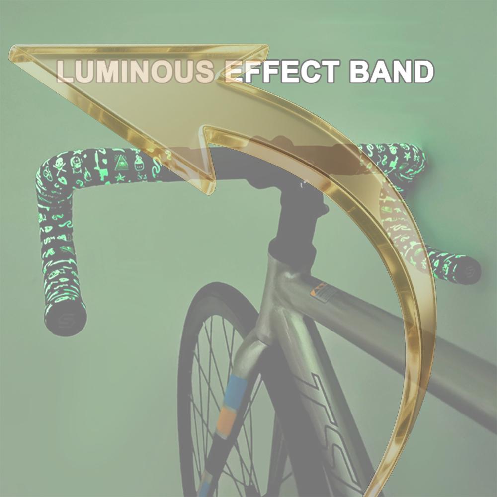 Road Bike Handlebar Tape Anti-Slip Bicycle Handle Belts Soft Glow-in-The-Dark Steering Wheel Cover Belt Bicycle Accessories China Mainland