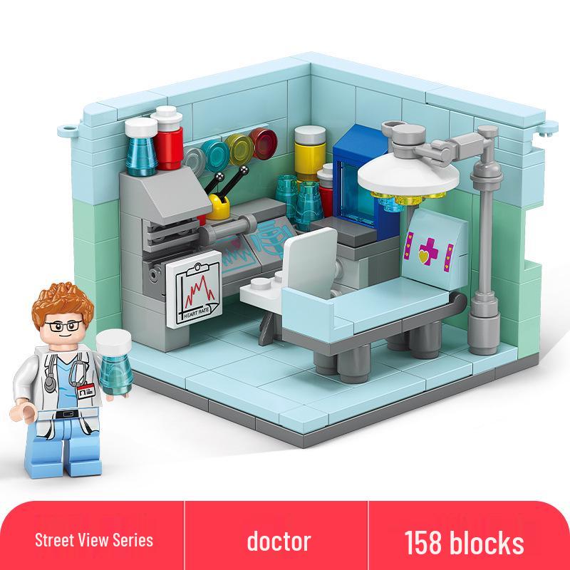 Lele Brothers Compatible Building Blocks: Educational Interlocking House Model for Kids