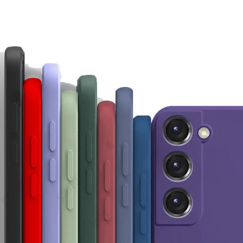 

Жидкий силиконовый чехол для Samsung Galaxy S21 Plus S21 Ultra Cover For S21 белый