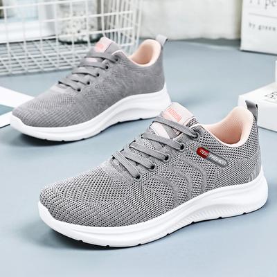 Zapatos Casuales Cómodos de Suela Blanda para Mujer de Verano Zapatos Deportivos Simples Versátiles Zapatos de Malla Transpirable