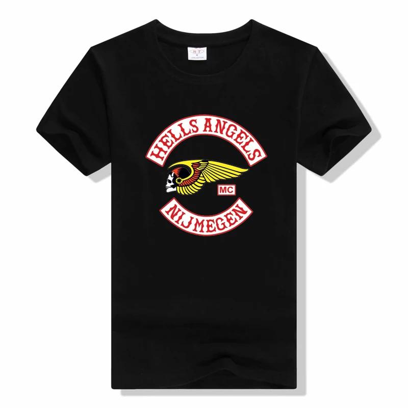 Bandidos motorcycle club o-neck t shirt Fashion Funny High-Quality Printing Casual Cotton Short sleeved t shirt