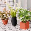 Mini Artificial Potted Plant 1:12 Scale Lifelike Fake Greenery Decor for Dollhouse Birthday Gift