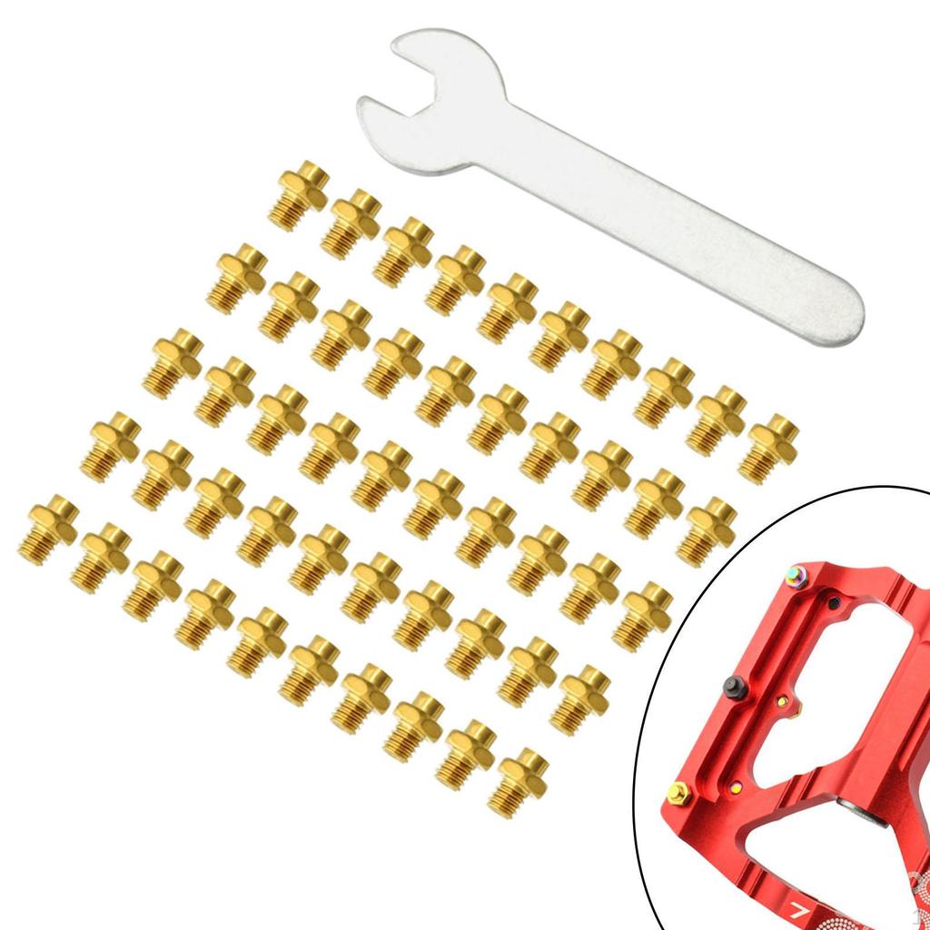 50 Pcs Stainless Steel Pedal Bolts Non for Mountain Bike Stem Accs