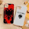 Albanian Flag Map Transparent Phone Case For IPhone 16 15 14 13 12 11 Pro Max Plus Soft Cover