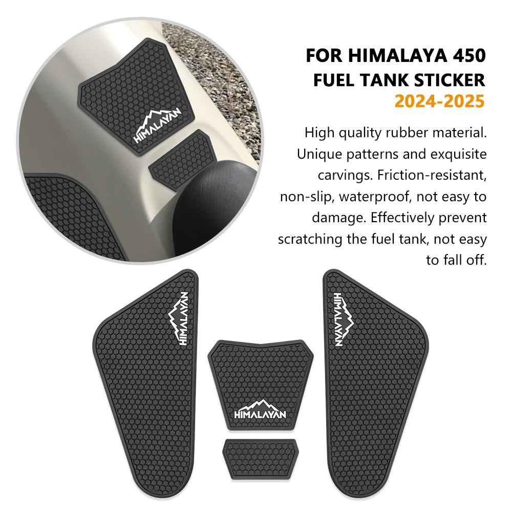 For Motorcycle fuel tank protection sticker decal fuel tank pad fuel tank knee pad Himalaya 450 HIMALAYAN450 2024 2025