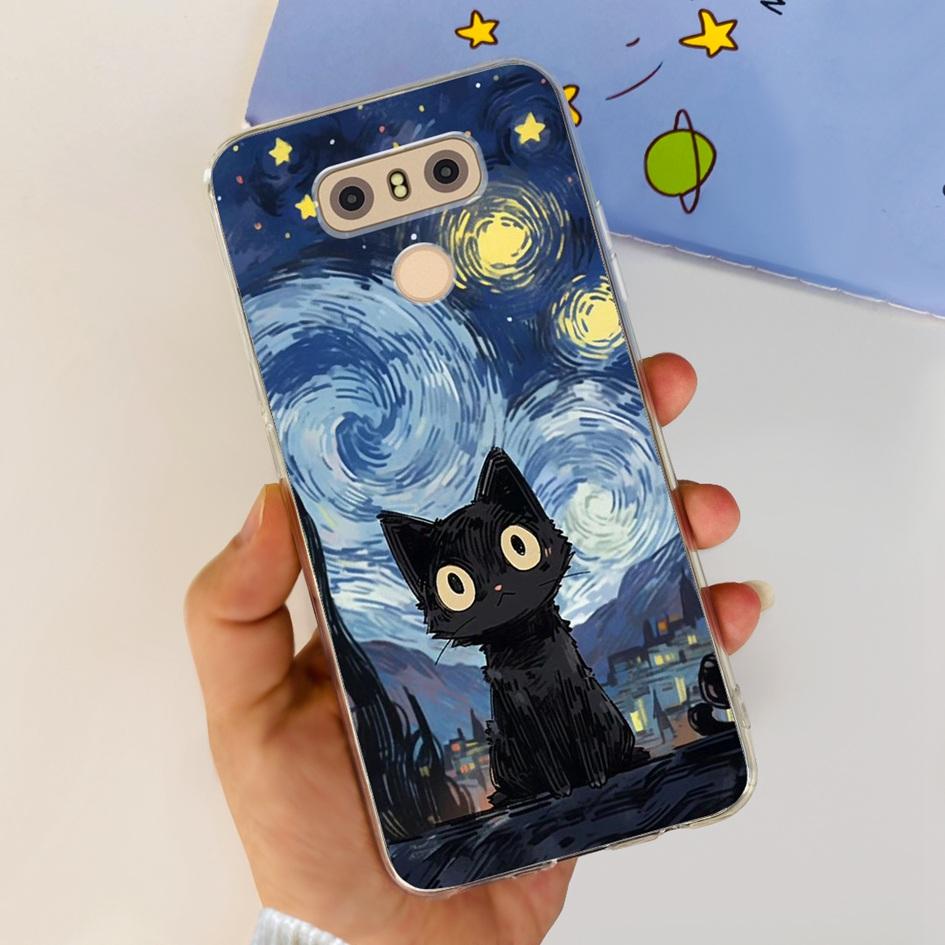 For LG G6 Plus Case LGM-G600K Phone Cases Popular Flower Soft Silicone Clear Protective Shell For LG G6 G 6 LG6 LGG6+ Back Cover