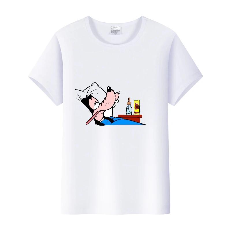 Fashion Cartoon Goofy Goof Clothes Oversized T-shirt Summer White Tees 90S Tops Harajuku Blouses Tshirt Unisex
