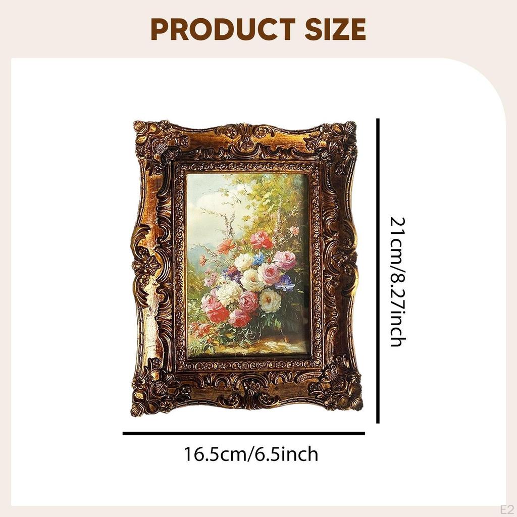 Retro Design Photo Decorative Holder Picture Frame for Hotel Office Birthday Gift Bedroom