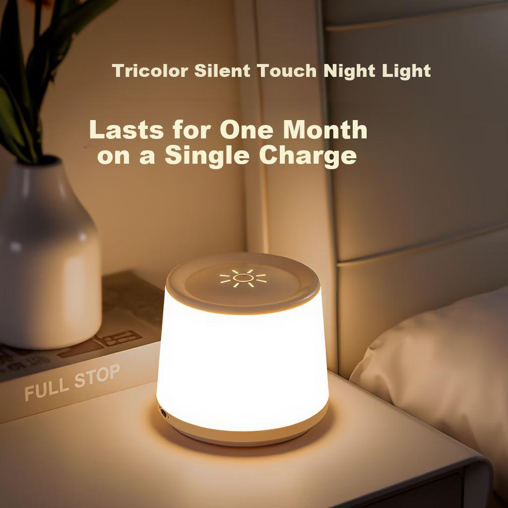 Night Light, Bedroom Bedside Lamp, Nighttime Light, Rechargeable Touch Lamp, Emergency Light, USB