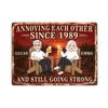 Funny Couple Sign - 3040 cm Decorative Wall Plaque for Home, Kitchen, Bedroom - Gift for Husband and Wife