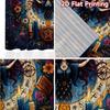 2D FLAT PRINTING 2pcs Curtains (Without Rod) Witchcraft Moon Ritual Light Filtering Modern Curtains Durable 100% Polyester