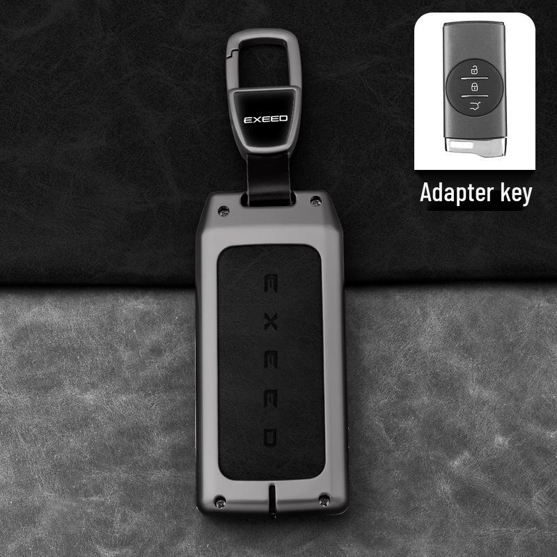 

Xingtu Xingjiyuan ES/ET Car Key Protective Cover - Metal Shell with Leather Buckle