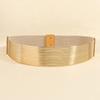 Gold Tight Waistband Wide Buttoning Belt High Quality Waist Belt  for Women