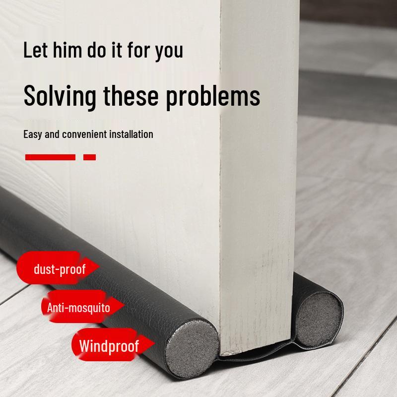 Enhanced Double-Sided Door Bottom Seal for Soundproofing, Insulation, and Insect Protection