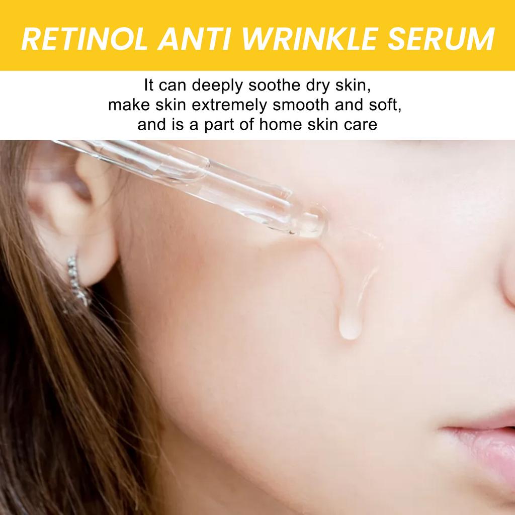 Retinol Serum Hydrating Facial Skin Care Smoothen Fine Lines Moisturizing Anti-Wrinkle Firming Essence