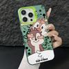 Cartoon Squirrels Chips Dales Phone Case for iPhone 17 Air 16 16e 15 14 Plus 13 12 11 Pro Max X Xs XR 8 Colorful Silver Cover
