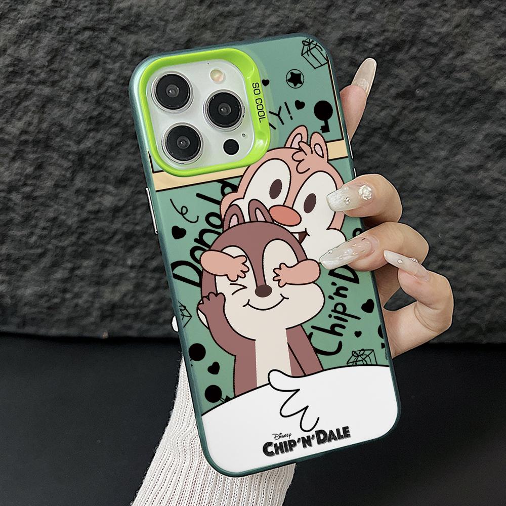 

Cartoon Squirrels Chips Dales Phone Case for Samsung Galaxy A56 A55 A54 A53 A52 A26 A17 A16 A12 A07 A06 4G 5G Silver Hard Cover Samsung A55 5G