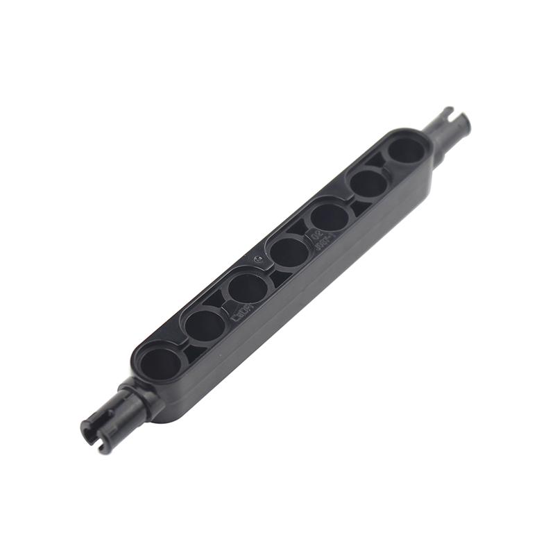 Small Particle Building Block High-tech Parts Thick Holes Beam Double Head With Pins Compatible Featuring Lego Brick