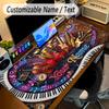 Music Theme Personalized Mouse Pad Custom Name Text Non Slip Desk Pad For Laptop Office Desktop