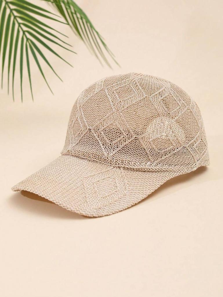 Summer Knit Hollow Out Trucker Cap Boho Casual Adjustable Hat