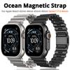 Ocean Magnetic Strap for Apple Watch Ultra 2 3 Band 49mm 9 8 7 45mm 44mm Stainless Steel Bracelet IWatch Series11 S10 46mm Wristband