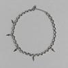 Cone Pendant Choker Necklace Titanium Steel Twisted Necklace Rock Stud Necklace  For Lovers
