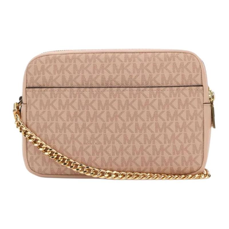 Michael Kors Bryant Logo Canvas Shoulder Bag Regular Women's Beige
