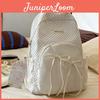 Jugendlicher Japanischer Rucksack mit Punktmuster und Schleifenverzierung für Schule und Reisen