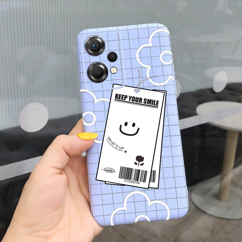 For One Plus Nord CE 2 Lite Phone Case Soft Matte Silcione TPU Back Cover For OnePlus Nord CE2 Lite 5G Mobile Coques Flower Capa