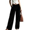 Women's Casual Loose Fit Wide Leg Pants Color Trousers for Everyday Wear