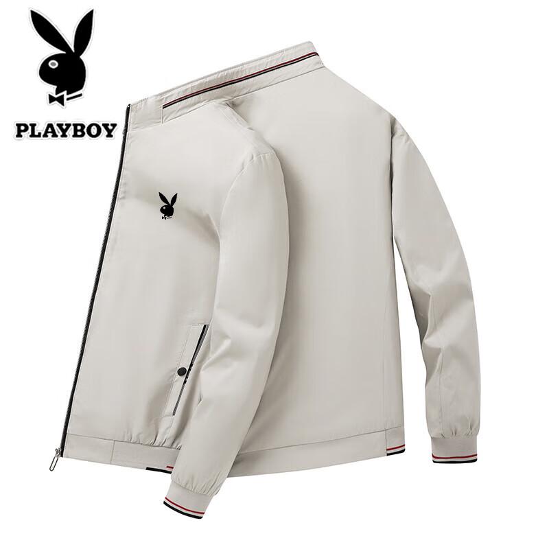 Playboy Men's Stand-Collar Casual Jacket