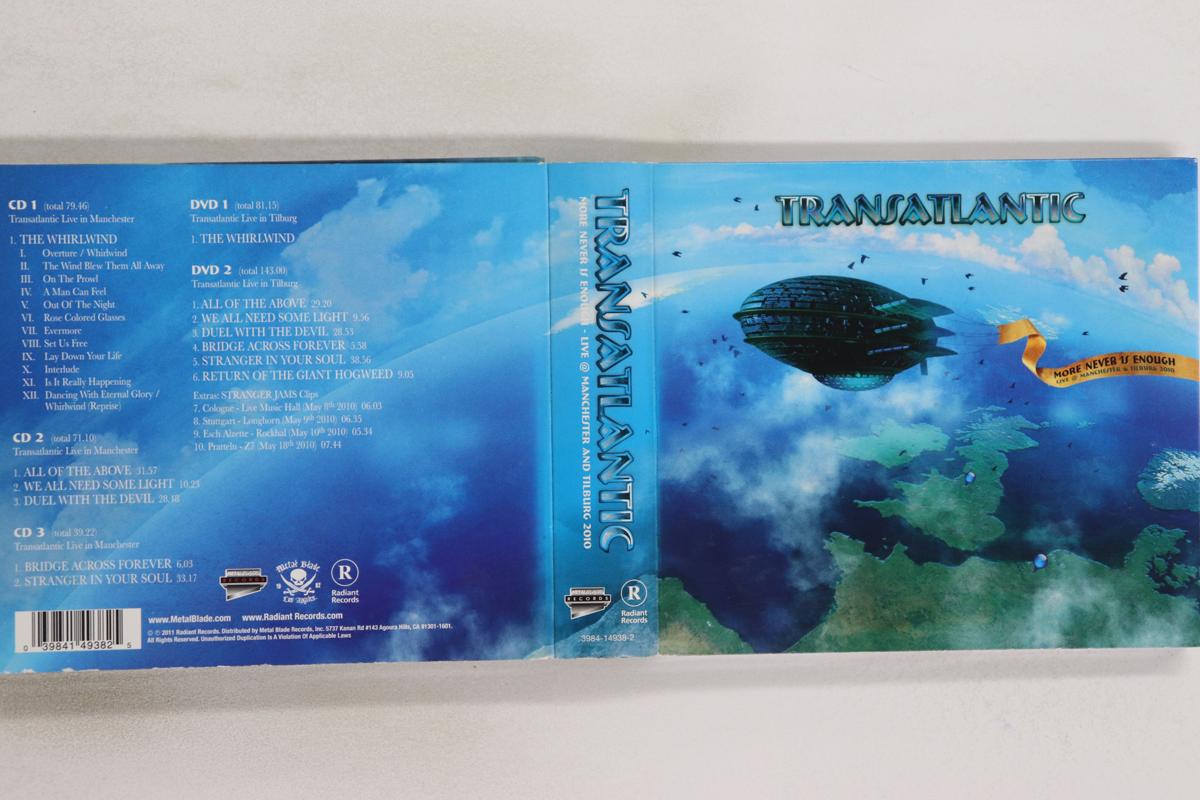 

CD TRANSATLANTIC - More Never Is Enough (3CD+2DVD) 3984149382 METAL BLADE 2011 US Rock Used