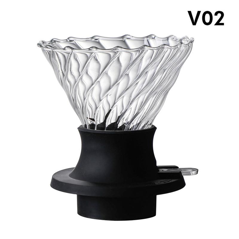 Immersion Coffee Dripper Switch Pour Over Dripper Immersion Dripper Switch Coffee Maker Glass Coffee Filters V02 Set