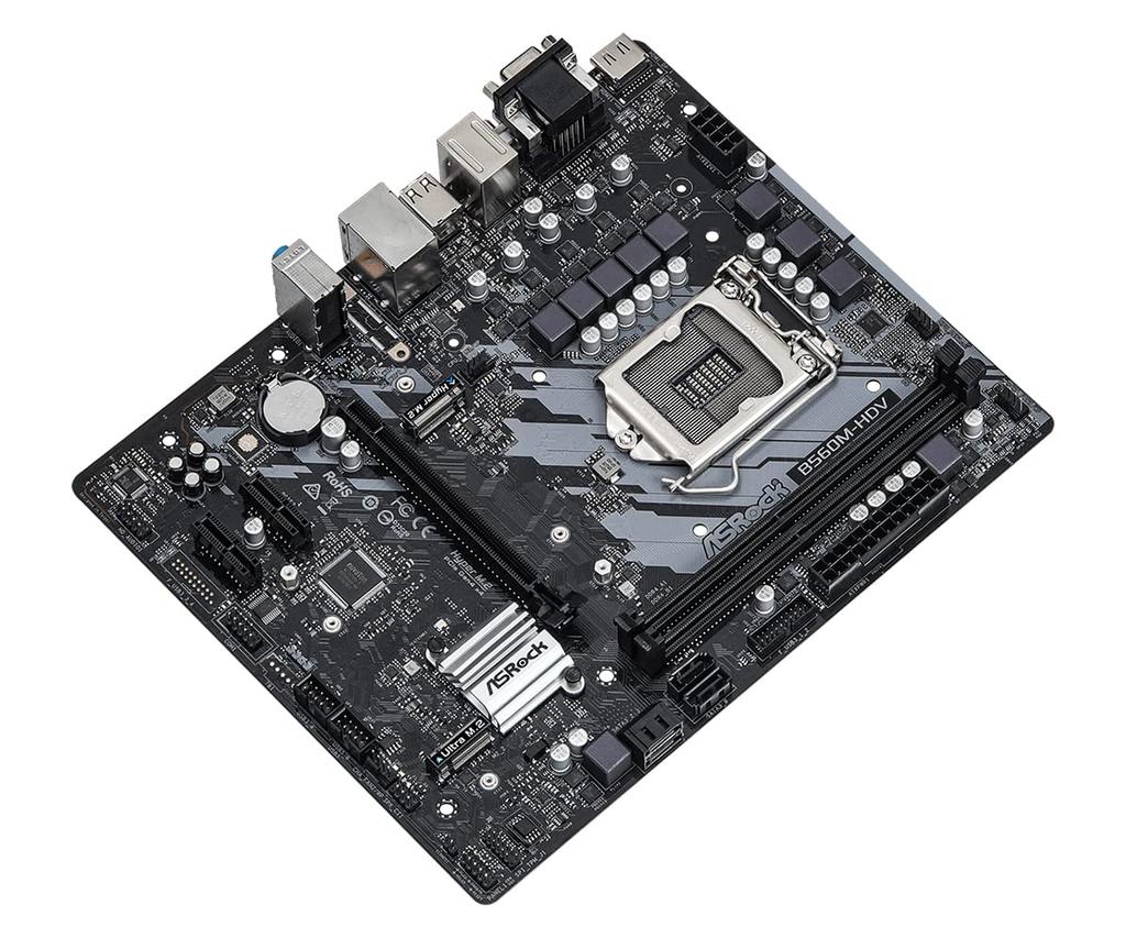 ASRock Motherboard B560 Compatible with Intel 10th and 11th Generation CPUs B560 Micro ATX Motherboard Japanese Retailer M-HDV, (LGA1200), [Official