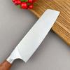 Meat Cleaver Stainless Steel Slicing Knife Laser Damascus Pattern Meat Chopping Butcher Knife Wood Handle Kitchen Chef Knife