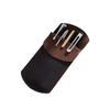 Genuine Leather Chest Pocket Pen Case for Business Ink Leak and Stain Pocket Protector for White Coats and Dress Shirts Use, Prevention, (Brown)