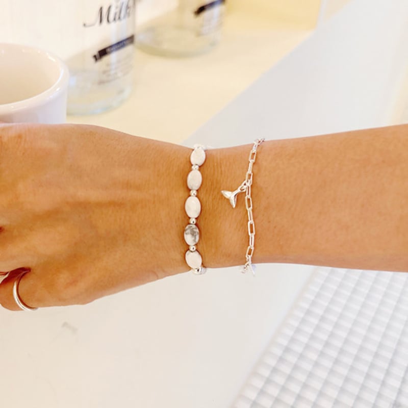 

andseeyou White Stone Bracelet-JB0207 silver