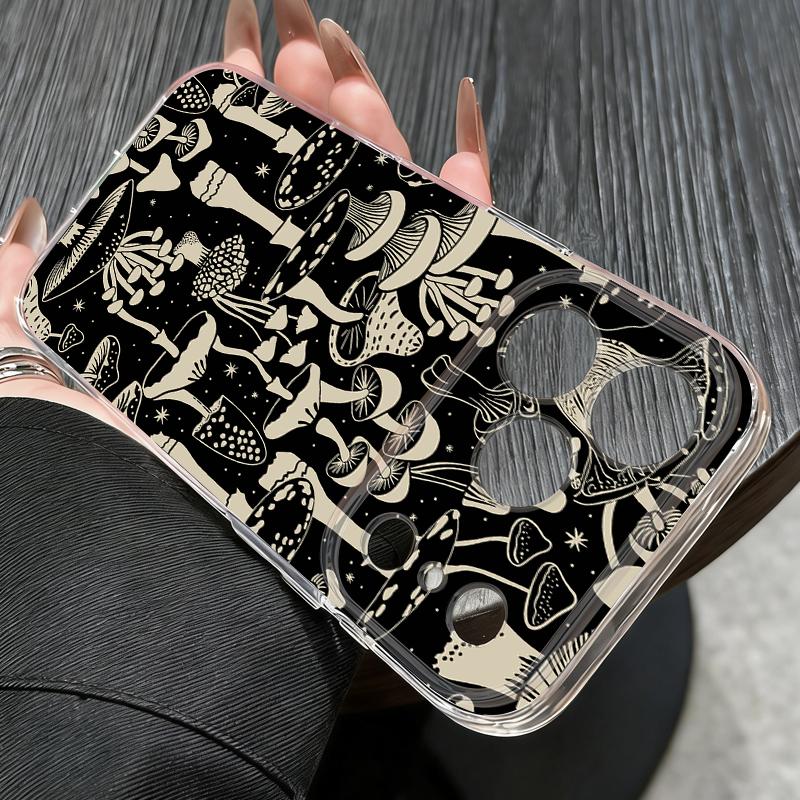 Pink Lily Flower Print Clear Phone Case For iPhone 17e 17 16 15 14 13 Pro Max 17 Pro 16e 12 11 Transparent Shockproof Soft Cover