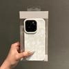 White Lace Floral Lichee leather pattern Phone Case For Redmi Note 15 14 13 12 11 10 9 8 Pro Plus 4G 5G Shockproof Cover