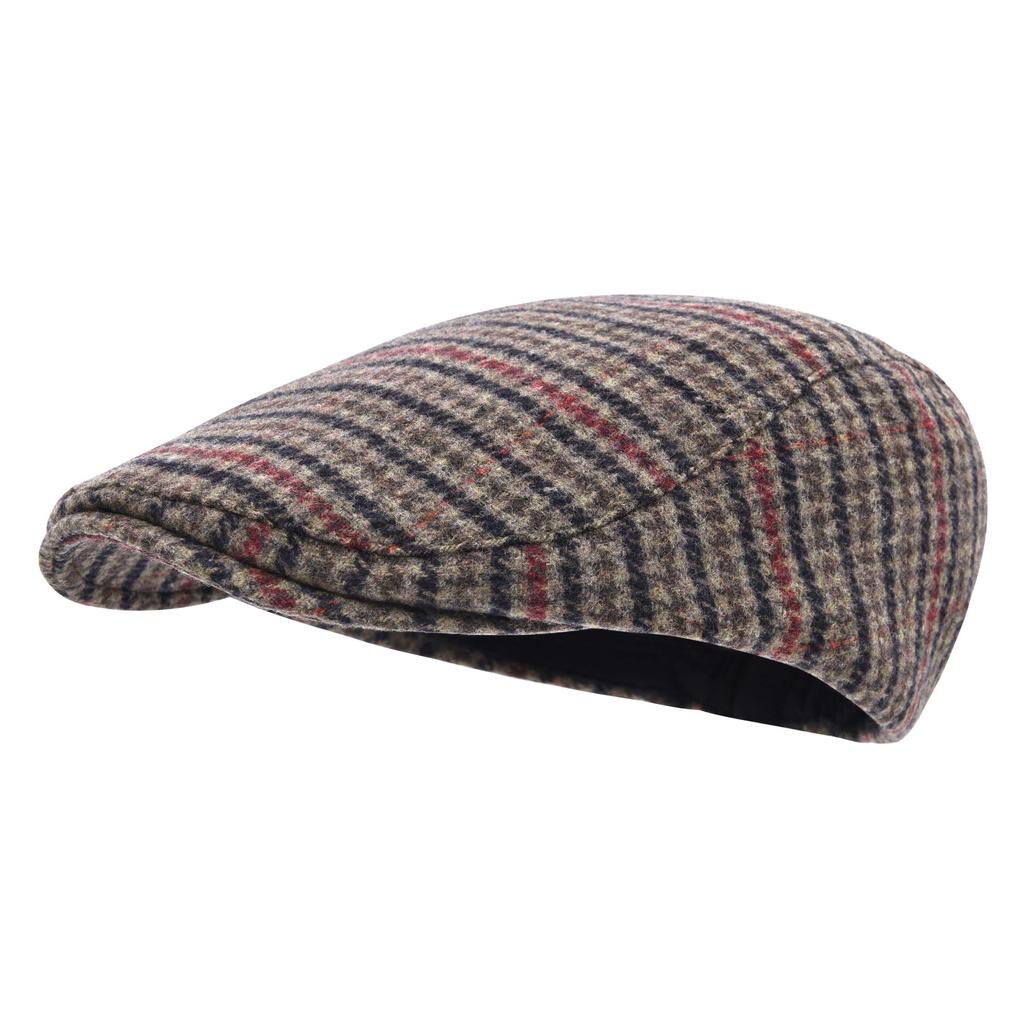 STARANCE Men's Flat Cap Wool Tweed Driving Irish Gatsby Cabbie Golf Vintage Newsboy Hat