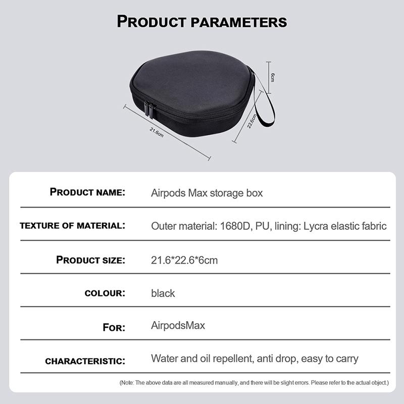 Waterproof Storage Bag Travel Carry Protective Case For Apple Airpods Max